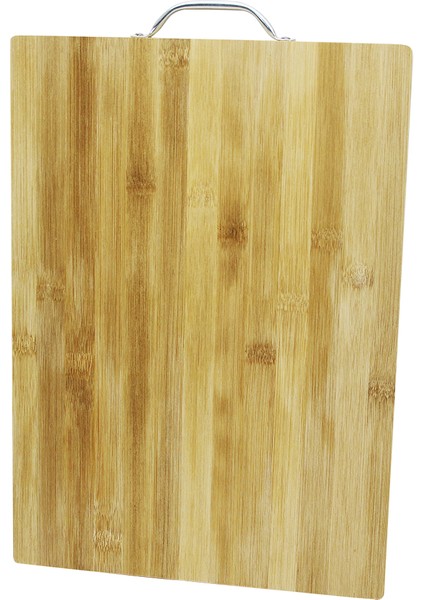 Ahşap Bambu Kesim Panosu Metal Kulplu 26X36X1.7CM (4887)