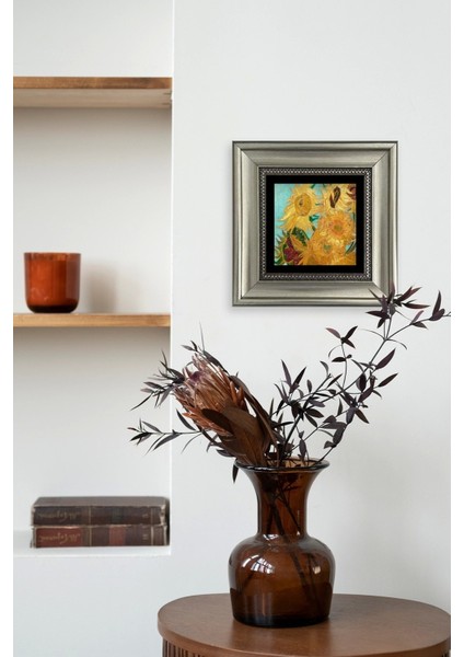 Ayçiçeği Çerçeveli Taş Tablo fırsatları