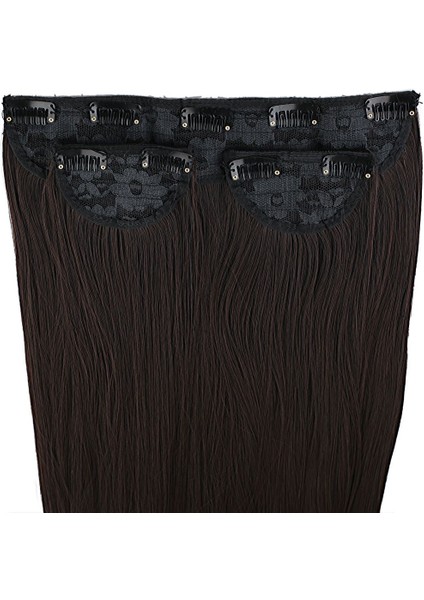 Fiber Sentetik Düz Yarım Ay + 2 Yan Çıt Çıt / Kahverengi fiyatları