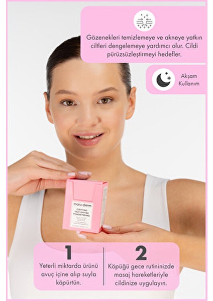 Arındırıcı Meyve Enzim Toz Peeling 60 gr Tüm Cilt Tipleri İçin Akne Karşıtı Salisilik Asit fırsatları