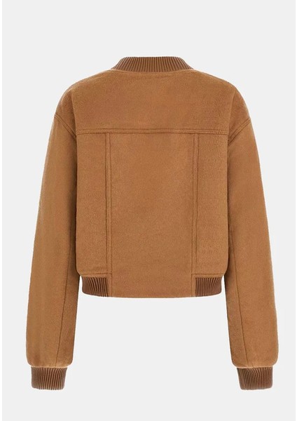 Lorenza Kadın Kahverengi Yün Karışımlı Bomber Ceket W5BL20WGVR2-F1AX fiyatları