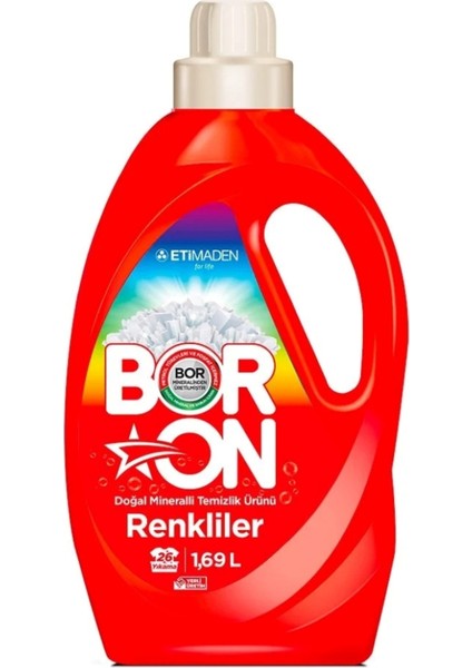 Boron Sıvı Deterjan Renklile Için 26 Yıkama 1 Adet