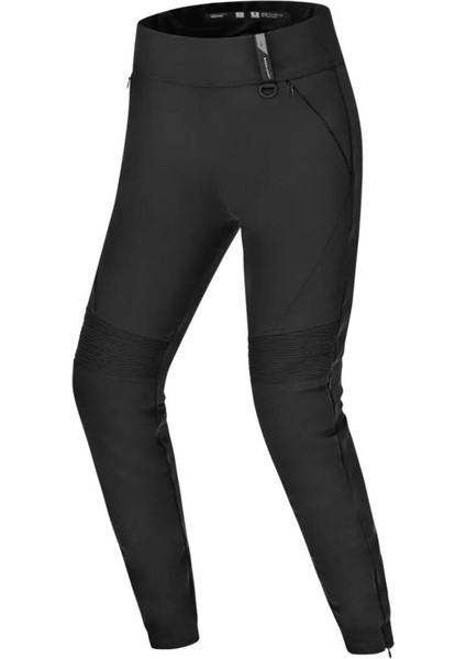 Shima Vesper Korumalı Kadın Motosiklet Pantolonu Siyah