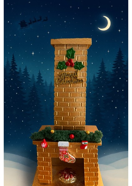 Dekoratif Şömine Tütsülük - Noel Temalı Çok Renkli fırsatları