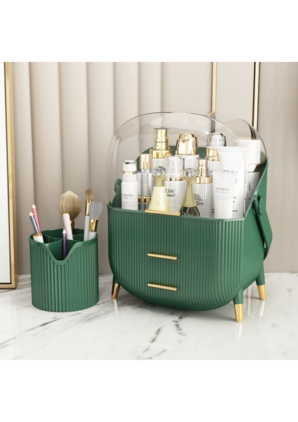 Çekmeceli Makyaj Kutusu ve Düzenleyici, Masa Üstü Kozmetik Organizer