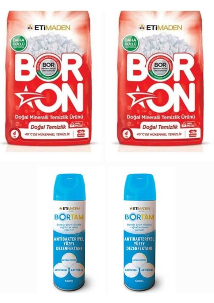 Doğal Toz Çamaşır Deterjanı Beyazlar Için 52 Yıkama 8 kg Yıkama+ 2 Adet Bortam Dezenfektan