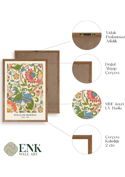 William Morris Ahşap Çerçeveli Tablo fırsatları