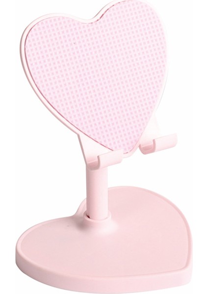 Sevimli Kalp Figürlü Ayarlanabilir Yükseltilebilir Telefon ve Tablet Tutucu