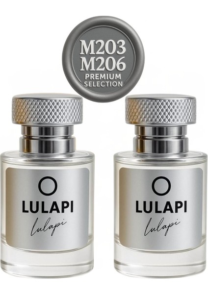 Erkek 2’li Parfüm Seti 50 ml – M203 Stronger & M206 Cherry – Imza Aura – Özel Seri Premium