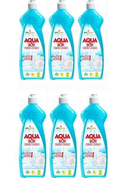 Doğal Mineralli Elde Yıkama Bulaşık Deterjanı 6*650 ml