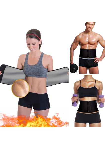 Medikal Unisex Termal Ter Sauna Bandı Korsesi Zayıflama Bel Mide Sargısı