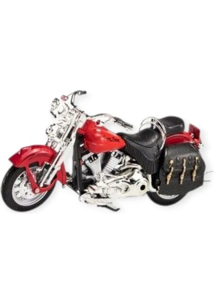 1:12 Ölçekli Model Motosiklet - Classic - HX796 - Kırmızı (Lisinya)
