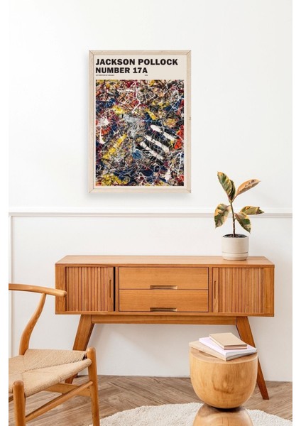 Jackson Polloc Ahşap Çerçeveli Tablo modelleri