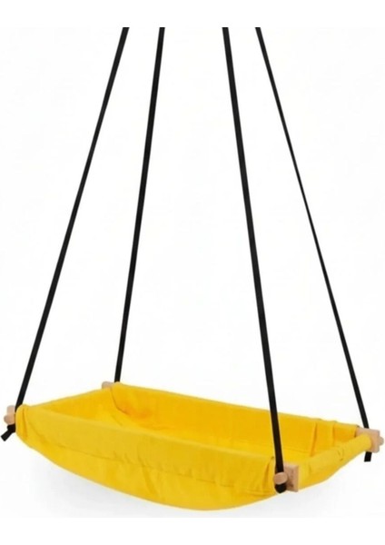 Ahşap Yaylı Zıp Zıp Bebek Hamak Beşik (Sarı) modelleri
