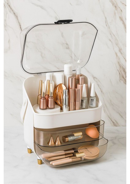 Çok Amaçlı 3 Katlı Organizer, 2 Çekmeceli, Kozmetik ve Takı Düzenleyici fiyatları