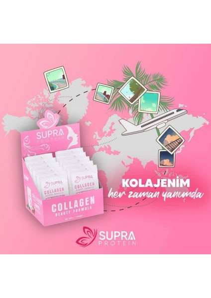 Collagen Beauty Formula – Tip 1&3 Toz Kolajen Takviyesi | 28 Saşe – 28 Günlük Cilt, Saç ve Tırnak Desteği fırsatları