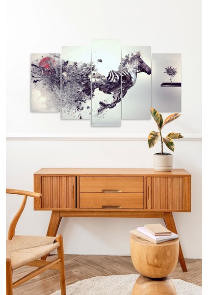 At ve Hüzün 5 Parçalı Mdf Tablo fiyatları