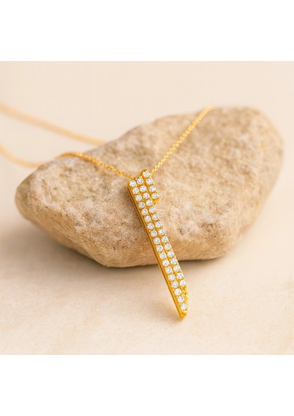 14 Ayar Altın Elif Kolye