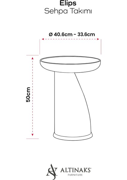 Elips 3'lü Sehpa,yan Sehpa,zigon Sehpa - Kumtaşı (Açık Bej) & Traverten Desenli Tabla fırsatları
