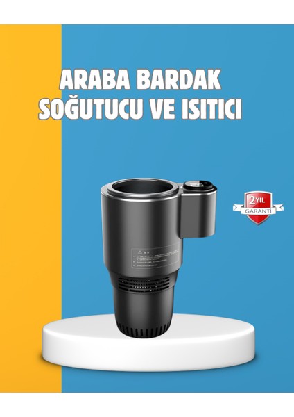 Dijital Ekranlı Akıllı Bardaklık Araç Içi Termal Isıtıcı Soğutucu - TGR1072-5387
