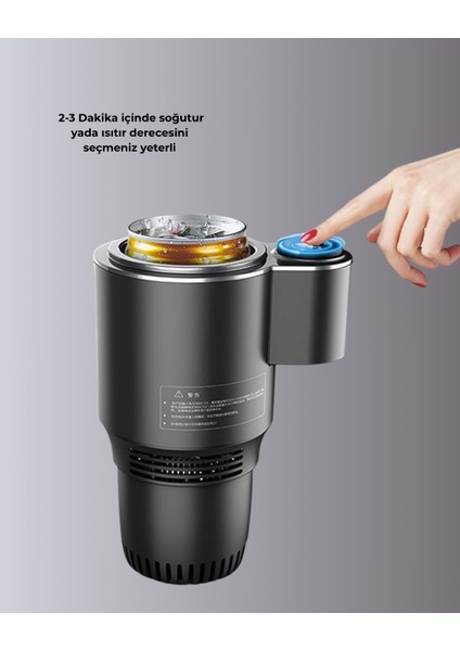 Dijital Ekranlı Akıllı Bardaklık Araç Içi Termal Isıtıcı Soğutucu - TGR1072-5387 indirimleri