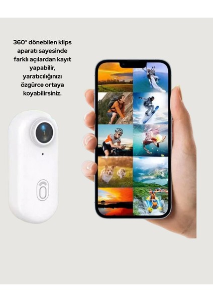 Geniş Açı Lensli Wifi Spor ve Vlog Kamerası - TGR3363-5979 modelleri