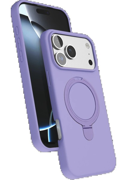 Apple iPhone 17 Pro Max Regal Magsafe Standlı Kapak - LILA-(5796) - TGR1126-9739