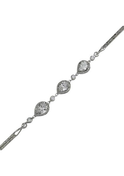 ANKAMUCEVHERAT Işıklı Kutuda 925 Ayar Gümüş Damla Bileklik Kadın modelleri