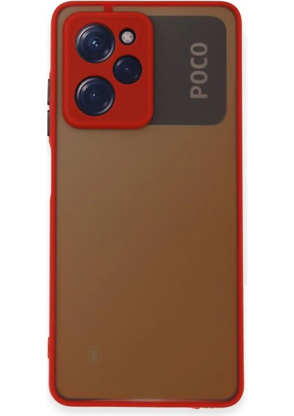 Xiaomi Poco X5 Pro 5g Kılıf Montreal Silikon Kapak - KIRMIZI-(5796) - TGR6840-2641