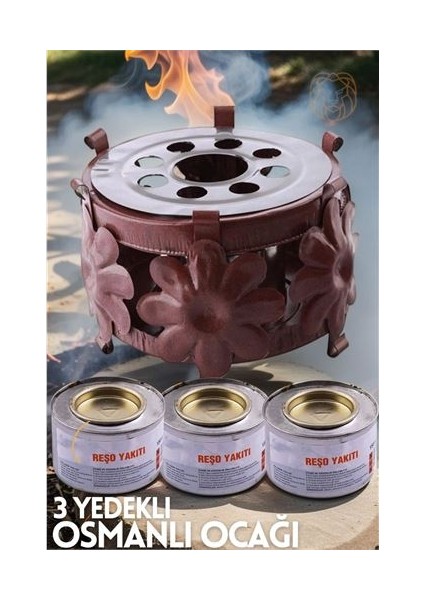 Hsnet Osmanlı Ocağı 3 Adet Yedek Reşo Jel Yakıtı 718436 - TGR5309-4501