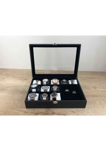 El Yapımı Deri Kaplı Cam Kapaklı Takı Saklama Kutusu fiyatları