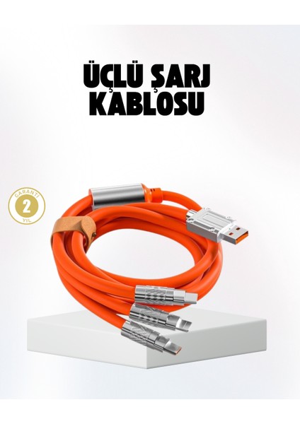 Hızlı Şarj Uyumlu Şarj Kablosu – Esnek Yapı Güçlü Bağlantı Yüksek Perfo - TGR5390-8973
