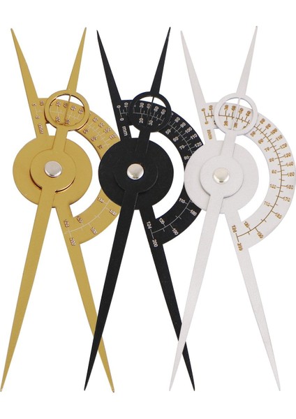 Profesyonel Mikroblading Kaş Tasarım Ölçüm Cetveli Altın Oran Pergel