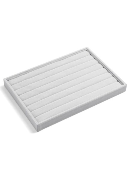 Gri Süet Yüzük Tablası Rulo, Zarif ve Şık Dekorasyon Malzemesi