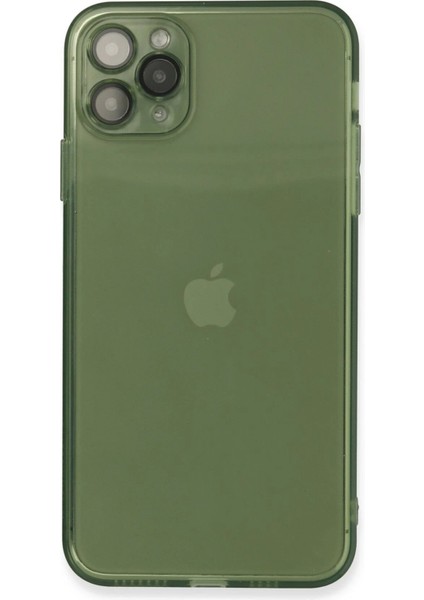 iPhone 11 Pro Max Kılıf Fly Lens Silikon - YEŞIL-(5796) - TGR4173-9340