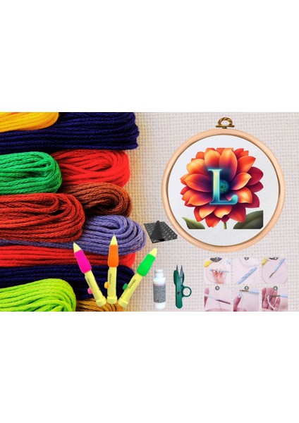Punch Seti Nakış Seti Kasnaklı Kendin Yap Seti Seri 79