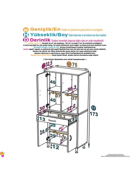 Luma Kapaklı & Çekmeceli Banyo Dolabı 75 cm Genişlikte Beyaz Dolap 75X173X32,5 cm Depolama Dolabı fiyatları