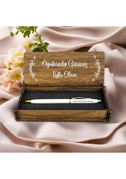 Öğretmenler Günü Kişiye Özel Kalem ve Ahşap Kutu fiyatları