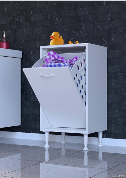 Sare 35 cm Beyaz Sepetli Banyo Dolabı,mutfak Dolabı 35X75X32,5 cm Oyuncak Sepeti Çok Amaçlı Dolap modelleri