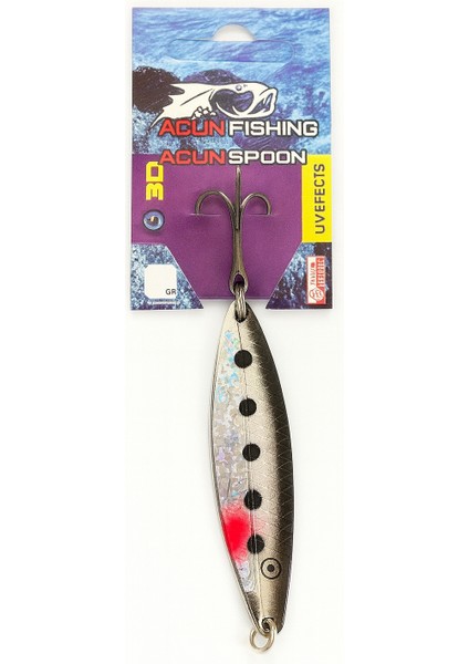 Nidingen 28GR 9cm 3D Efektli Metal Olta Lüfer Kaşık