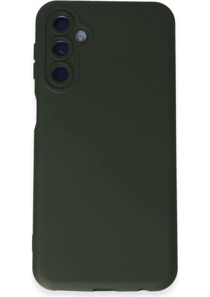 Koyu Yeşil Nano Içi Kadife Silikon Telefon Kılıfı Galaxy M14 5g