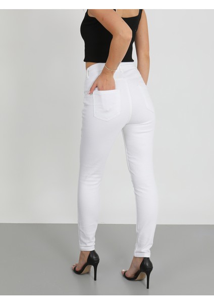 Beyaz Slim Fit Jeans Pantolon fiyatları