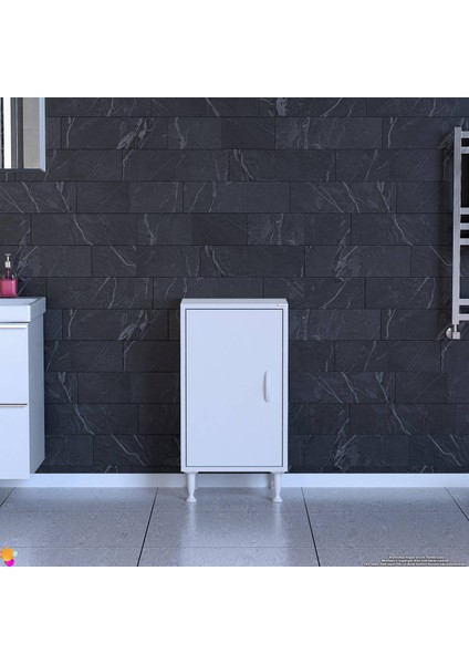 Sabir 35 cm 2 Raflı Beyaz Banyo Mutfak Dolabı 3 Bölmeli Çok Amaçlı Dolap 35X75X32,5 cm Düzenleyici indirimleri