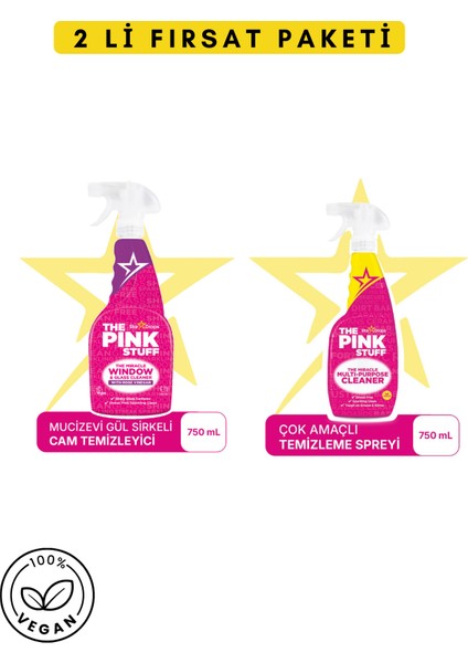 Mucizevi Cam Temizleyici 750ML - Mucizevi Çok Amaçlı Temizleme Spreyi 750ML