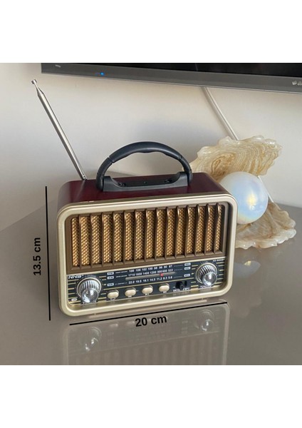 Modern, Ahşap, Nostaljik Radyo - Bluetootlu, Kibar, Fm Radyo & Şıklık ve Tarz Bir Arada (Videolu Ürün)