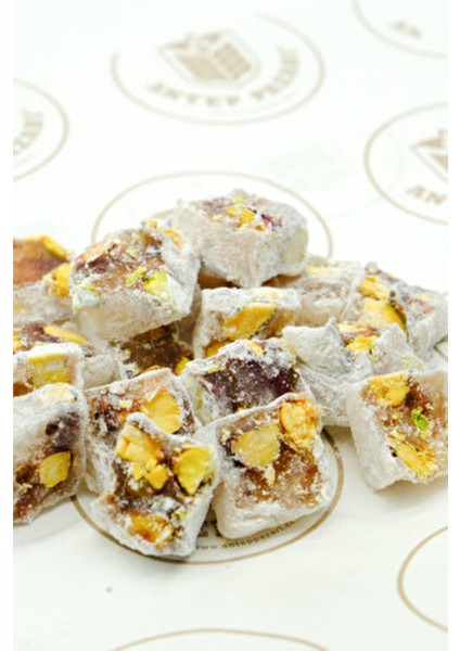 Çifte Kavrulmuş Antep Fıstıklı Duble Lokum - 125 gr Sade Aroma Türkiye Menşeli modelleri