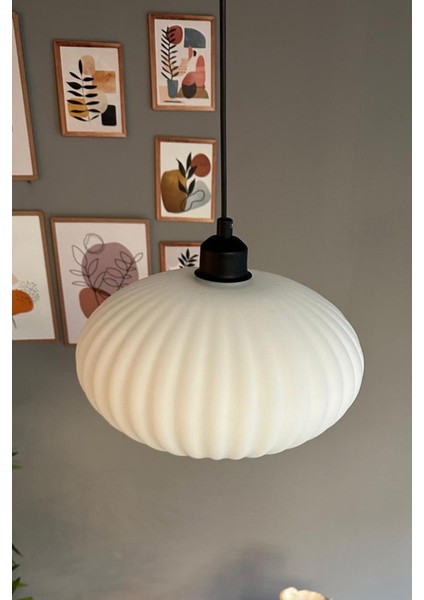 Şık Beyaz Cam Yarım Lale Sarkıt Aydınlatma, Restoran ve Salonlar Için fiyatları