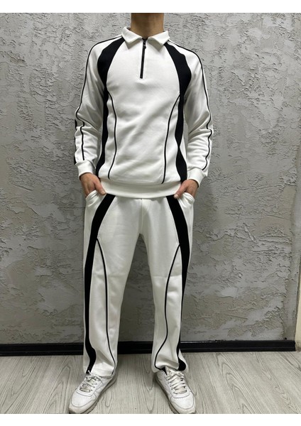 Yarım Pat Fermuarlı Eşofman Takımı