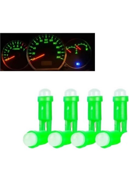 (4xadet) 1 Set 12V LED Mını Dipsiz T5 Green (Mini Dipsiz Ampul Yeşil) modelleri