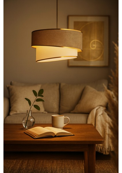 Şık Sarkıt Avize, Modern Tasarım, Parlak Altın Renk, Zarif Aydınlatma